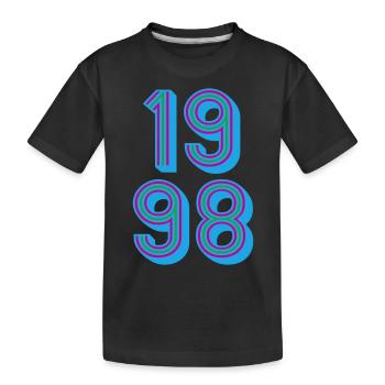 1998 Année de naissance | Couleurs changeantes - T-shirt bio Premium Enfant - noir - Devant