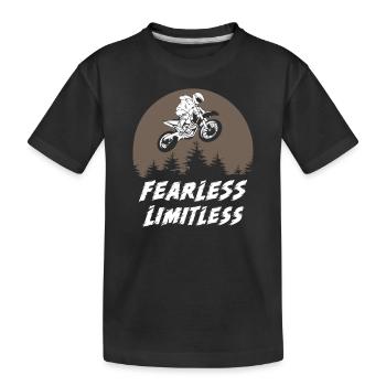 Motocross sans peur et sans limites - T-shirt bio Premium Enfant - noir - Devant