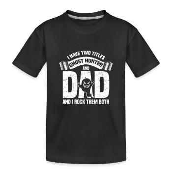 Ghost hunters - Kids' Premium Organic T-Shirt - black - Front