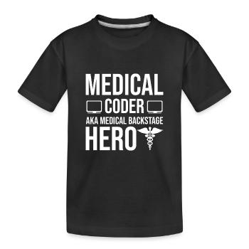 Klinischer Kodierer - Kinder Premium Bio T-Shirt - Schwarz - Vorne