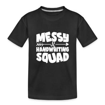 Dyslexie - T-shirt bio Premium Enfant - noir - Devant