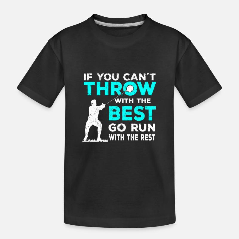 Hammerwerfer - Kinder Premium Bio T-Shirt - Schwarz