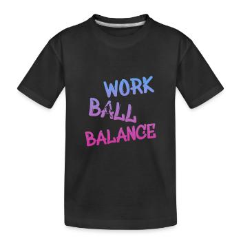 Basketball, Streetball - Kinder Premium Bio T-Shirt - Schwarz - Vorne