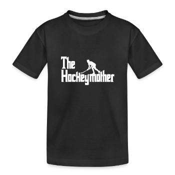 Joueur de hockey et de hockey - T-shirt bio Premium Enfant - noir - Devant
