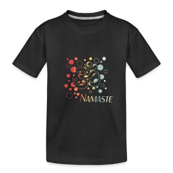 Namaste - Kinder Premium Bio T-Shirt - Schwarz - Vorne