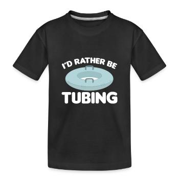 Wildwasser Rafting | Paddeln Schlauchboot Geschenk - Kinder Premium Bio T-Shirt - Schwarz - Vorne