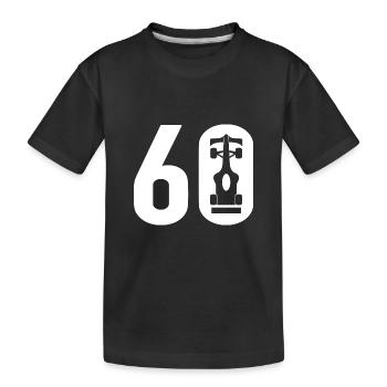60 Formel Motorsport - Kinder Premium Bio T-Shirt - Schwarz - Vorne