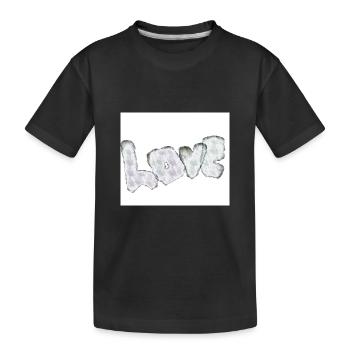 L’amour est tout simplement magique Lettrage de police - T-shirt bio Premium Enfant - noir - Devant