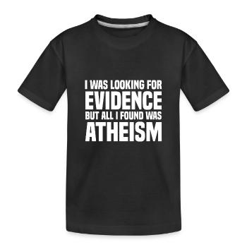 Atheismus - Kinder Premium Bio T-Shirt - Schwarz - Vorne