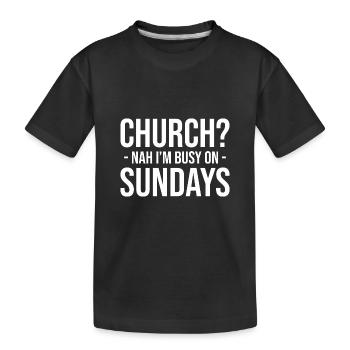 Atheismus Religion Glaube Atheisten Wissenschaft - Kinder Premium Bio T-Shirt - Schwarz - Vorne