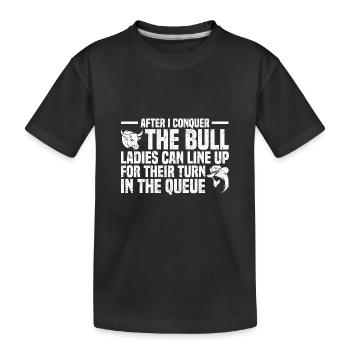 Rodeo Clown - Kinder Premium Bio T-Shirt - Schwarz - Vorne