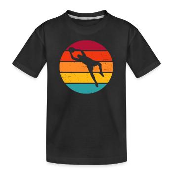 FootballEuse Football féminin Football - T-shirt bio Premium Enfant - noir - Devant