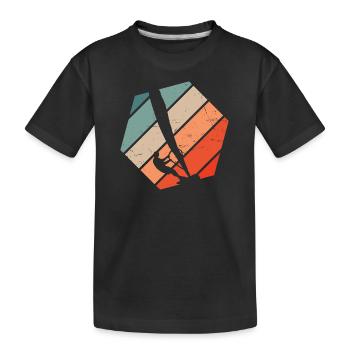 Windsurf Windsurf Windsurfer Hommes Surf Surfer - T-shirt bio Premium Enfant - noir - Devant