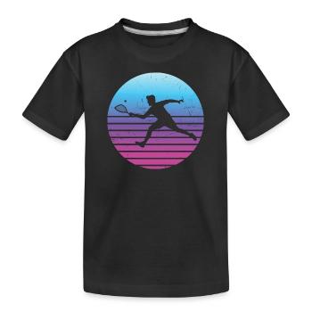 Pickleball Hommes Racquetball Femme Pickleballspie - T-shirt bio Premium Enfant - noir - Devant