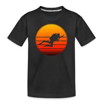 Taucher Diver Plongée Tauchen Scuba Diver - T-shirt bio Premium Enfant - noir - Devant