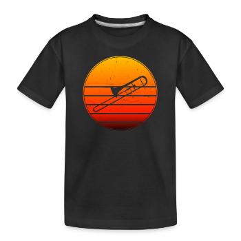 Brass Instrument Gentlemen Trombonistes Brass Band - T-shirt bio Premium Enfant - noir - Devant