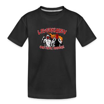 Leverkusen und nicht anders UPDATE - Kinder Premium Bio T-Shirt - Schwarz - Vorne