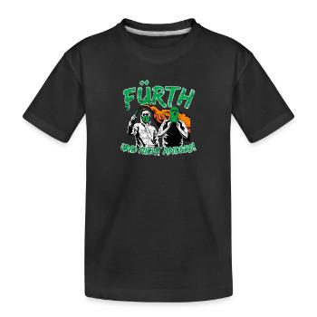 Fürth und nicht anders UPDATE - Kinder Premium Bio T-Shirt - Schwarz - Vorne