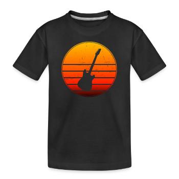 Guitare Guitare Guitare Guitare Femme Guitare Joue - T-shirt bio Premium Enfant - noir - Devant