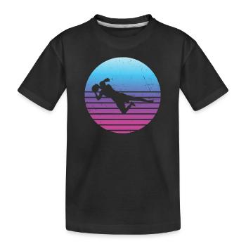 Football Football player Footballer Footballer - Kids' Premium Organic T-Shirt - black - Front