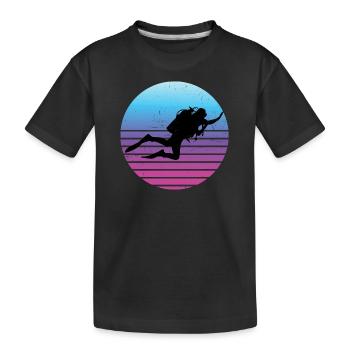 Scuba Divers Diving Scuba Diver Divers - Kids' Premium Organic T-Shirt - black - Front