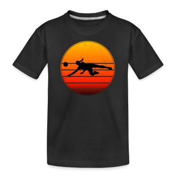 Volleyball players Women's volleyball - Kids' Premium Organic T-Shirt - black - Front