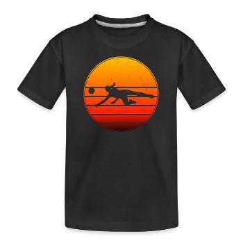Women's Volleyball Men's Volleyball - Kids' Premium Organic T-Shirt - black - Front