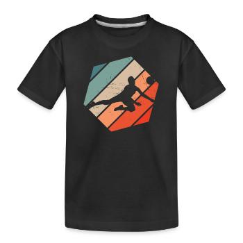 Volley-ball volley-ball volley-ball volleyeur Volley - T-shirt bio Premium Enfant - noir - Devant
