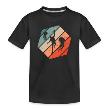 Divers Diving Ladies Scuba Diver Scuba Diver - Kids' Premium Organic T-Shirt - black - Front