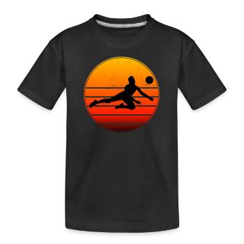Volleyball Men's Volleyball Volleyball - Kids' Premium Organic T-Shirt - black - Front