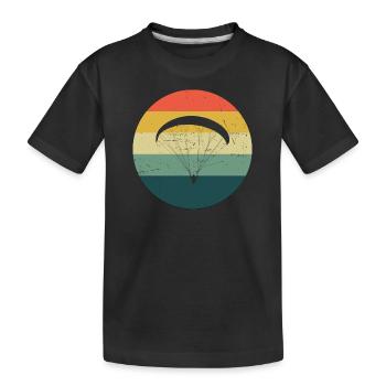 Paragliding Paragliding Paraglider Women - Kids' Premium Organic T-Shirt - black - Front