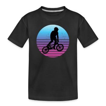 BMX Vélo Hommes BMX Garçons BMX Cyclisme - T-shirt bio Premium Enfant - noir - Devant