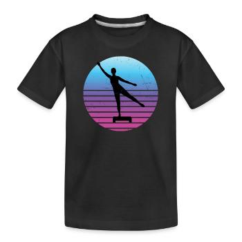 Damen Fitness Aerobic Fitness Aerobic Konditionstr - Kinder Premium Bio T-Shirt - Schwarz - Vorne