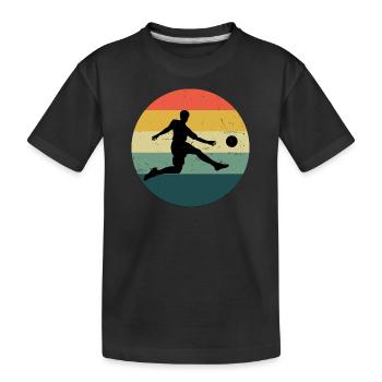Football féminin Football Match de football Jeux de football - T-shirt bio Premium Enfant - noir - Devant