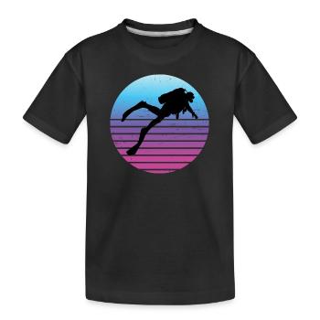 Plongeur Femmes Plongeur Plongeur Plongeur Hommes - T-shirt bio Premium Enfant - noir - Devant