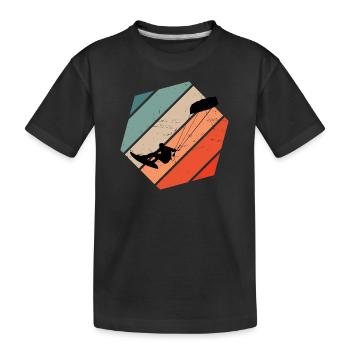 Kitesurf Kitesurfer Kitesurfer Femmes - T-shirt bio Premium Enfant - noir - Devant