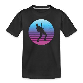 guitare électronique guitare classique guitare - T-shirt bio Premium Enfant - noir - Devant