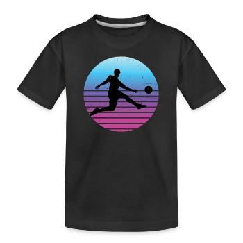 Football Hommes Match de football Football Football Spi - T-shirt bio Premium Enfant - noir - Devant