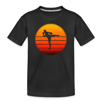 Femmes Muay Thai Boxe Thaï Boxe Thaï Thaï - T-shirt bio Premium Enfant - noir - Devant