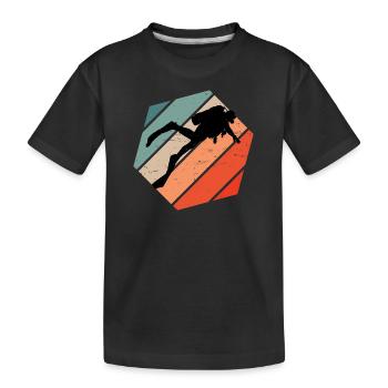 Scuba Diver Scuba Diving Dames - T-shirt bio Premium Enfant - noir - Devant