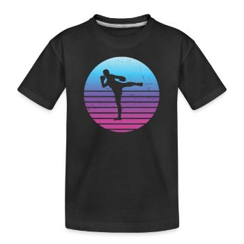 Hommes Femmes Muay Thai Boxe Thaï Thaï Thaï - T-shirt bio Premium Enfant - noir - Devant