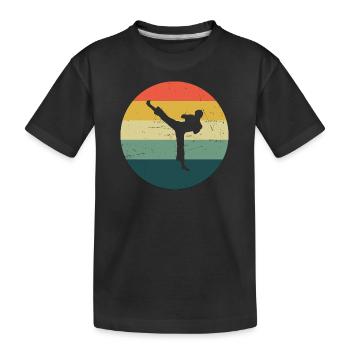 Kickboxing Kickboxer Kickboxing Women - Kids' Premium Organic T-Shirt - black - Front