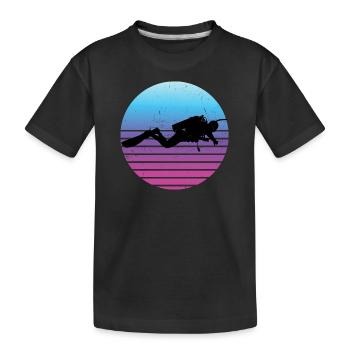 Scuba Diver Hommes Scuba Diver Femmes - T-shirt bio Premium Enfant - noir - Devant