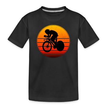 Cyclisme sur route Vélo de route Vélo de route - T-shirt bio Premium Enfant - noir - Devant