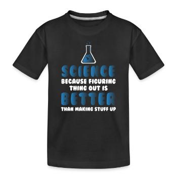 Comprendre les choses en science1 - T-shirt bio Premium Enfant - noir - Devant