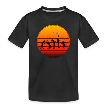 Men's Tennis Playing Tennis Playing Tennis - Kids' Premium Organic T-Shirt - black - Front