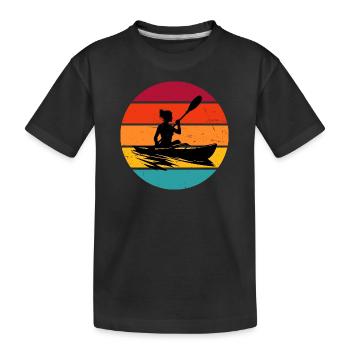 Canoë Kayak Hommes Kayak Kayak Femme - T-shirt bio Premium Enfant - noir - Devant