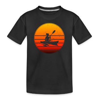 Kayak Homme Canoë Kayak Kayak Kayak - T-shirt bio Premium Enfant - noir - Devant
