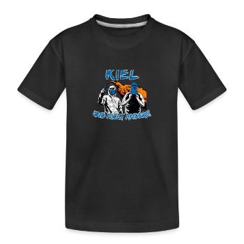 Kiel und nicht anders UPDATE - Kinder Premium Bio T-Shirt - Schwarz - Vorne