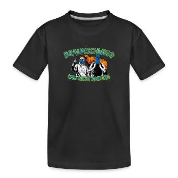 Braunschweig und nicht anders UPDATE - Kinder Premium Bio T-Shirt - Schwarz - Vorne